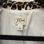 J.Crew NWT  Parke Blazer in leopard stretch corduroy, Black & Tan | Size 6 Photo 5