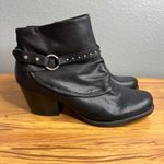 Baretraps  Rosea Black Leather Studded Ankle Boots Size 7.5 Block Heel NEW Photo 7