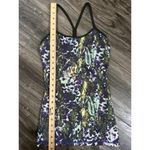 Lululemon  Power Y Tank *Luon Floral Sport White Multi / Gator Green 4 Photo 1
