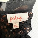 Stitch Fix Pixley  Blouse Lace Zip-Up Cap-Sleeve Layering Small Photo 5