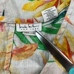 Nicole Miller NY Linen Tropical Print Summer Dress Size XS Photo 4