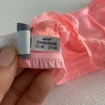 Aerie  Pink Lace Bralette Size Small Sheer Floral Stretch Bra Top Photo 3
