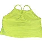 Old Navy Active 2X Powersoft Activewear Sports Bra Neon Tank Yellow Racerback Photo 2