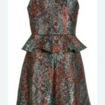 Monteau  Sparkle Printed Sleeveless Peplum Dress | Women’s Size XL Photo 1