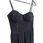 Isaac Mizrahi  Corset Bodice with Spaghetti Straps Black Lace Dress Size: 6 Small Photo 5