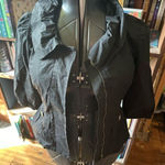 Ann Taylor  ruffled romantic Regency minimalist XS jacket Photo 0