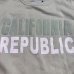 Pacific & Co California Republic Sweatshirt Light Green Crew Neck Long Small Photo 1