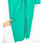 Rebecca Vallance Edie Ruched Long Sleeve Matte Jersey Cut Out Midi Dress Size 4 Photo 3