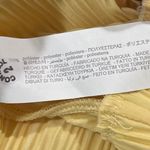 ZARA  Womens Small Soft Butter Yellow Pleated Flowy Wide Leg Pants Elastic Waist Photo 6