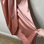 After Six  Faux Wrap Midi Dress with Draped Tulip Skirt Desert Rose Size 6 NEW Photo 4