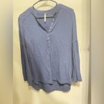 Free People ‎ Easy Girl Bell Sleeve Henley Top XS Photo 1