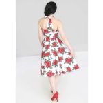 Hell Bunny Vixen pinup girl retro M rockabilly rose dress Photo 1