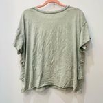 Mustard Seed sage Mineral Washed Babydoll Short Sleeve Tiered Knit Tee s… Photo 6