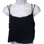 Motel Rocks Motel Black Strappy Crop Top Large Lightweight Flowy Beach Photo 0