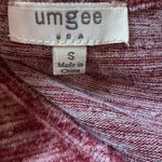 Umgee Raspberries & Cream Knot Waist High Low Sweater Photo 6