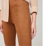 Spanx Nwot  Faux Suede Leggings M Rich Caramel Brown Photo 5