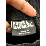 Eddie Bauer A6  Womens‎ Black Activewear Hiking Pants Elastic Waist Size 16 Photo 2