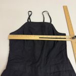 Abercrombie & Fitch Abercrombie Fitch Jumpsuit Womens Size 00 Black Linen Blend Wide Leg Photo 6