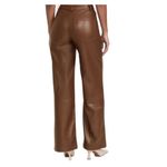 We Wore What Vegan Leather High Rise Dad Jean Cocoa Brown Women's Size 30 Photo 1