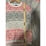 Talbots  Size M Red Gray Nylon/Wool Pullover Crew Neck Sweater EUC Photo 4