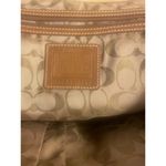 Coach Vintage Suede Handbag, Tan, A06 - 13" W x 9"L, 5" handle drop Photo 7