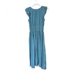 Treasure & Bond  Blue Smocked Ruffled Sundress Photo 2