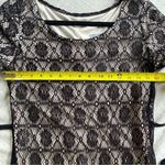 Harlow Dresses Black Lace‎ Maxi Dress Sheath Belted Short Sleeve Size 8 Photo 6