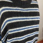 One Teaspoon Bonnie Stripe Sweater in Navy & White Photo 4