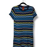 Missoni for Target Knit Dress Womens Medium Zigzag Pattern Short Sleeve Photo 0
