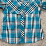 Simms Women’s Snap Button Down Shirt Longsleeve Outdoor Fishing UPF 50+ Blue M Size M Photo 3