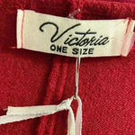 Victoria Collection New York dark red poncho knit silver studded One size NWT Photo 6