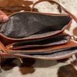 Light brown vegan leather crossbody purse Photo 3