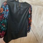 THML  Leather and sequin Holiday Top Photo 1