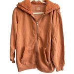 Aerie NWT Teddy Sherpa Full Zip Hoodie Orange Size XS Photo 0