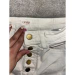 oraije paris white jeans cropped flare boot cut Size Small 25x24 White Photo 3