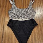 Lovers + Friends JOJO ONE PIECE Houndstooth swimsuit extra Large Photo 0