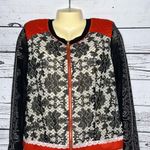 Kaktus NWT Size L Black Printed Mesh Photo 1