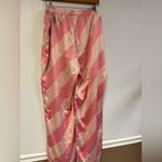 Victoria's Secret VICTORIA’S SECRET Pink Striped Satin Pajama Bottom Pants - XL Candy Cane Pattern Photo 2