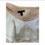 J.Crew  White Eyelet One Shoulder Ruffle Top. Size 12. Photo 7