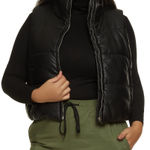 Ambiance Black Quilted Vest Size 3X Photo 0