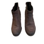Marc Fisher  Brown Burnished Suede Contrast Stefani Western Bootie, Sz 7.5 Photo 3