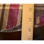 Mudd  Large Purple Plaid Flannel Button Up Shirt‎ Top Pockets Preppy Classic Boho Photo 4