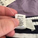 Loft Medium Navy Blue Striped Top Photo 4