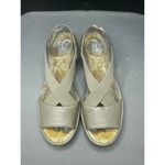 Fly London Gored Cross Band Rale Wedges Silver - Size 39 US 8.5 Photo 5
