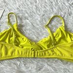 Good American New Always Fits Twist Bikini Top Electric yellow001 size 5X Photo 5
