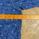 Cabin creek Vintage‎  Women’s Denim Floral Button Up Blue Ruffle Cottagecore S Photo 6