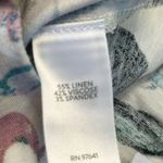 J.Jill  Floral Spring Blue Pink Flowers Linen Stretch Pants Size Large EUC #2778 Photo 7