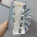 Cult Gaia  Luna Blue / White / Green Acrylic Crossbody Bag Photo 2