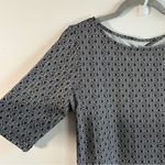 Cuddl Duds Dress Black & White Flexwear Rainbow Hem Lounge Wear Sz S GUC Photo 4