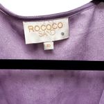 Rococo Sand Nut Ruffle Midi Dress in Lilac Shimmer Purple Size XS Photo 8